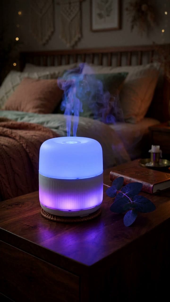 Styled product image of ASAKUKI 500ml Essential Oil Diffuser